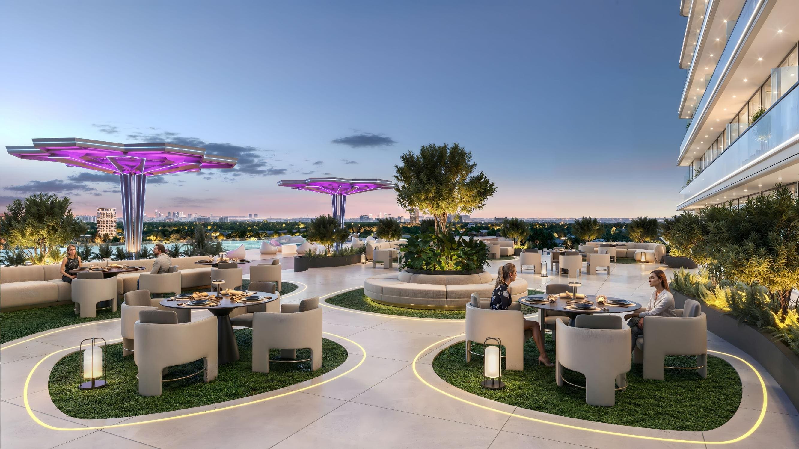 Sparklz amenity Outdoor Dining - Jebel Ali Village, Dubai - by Danube
