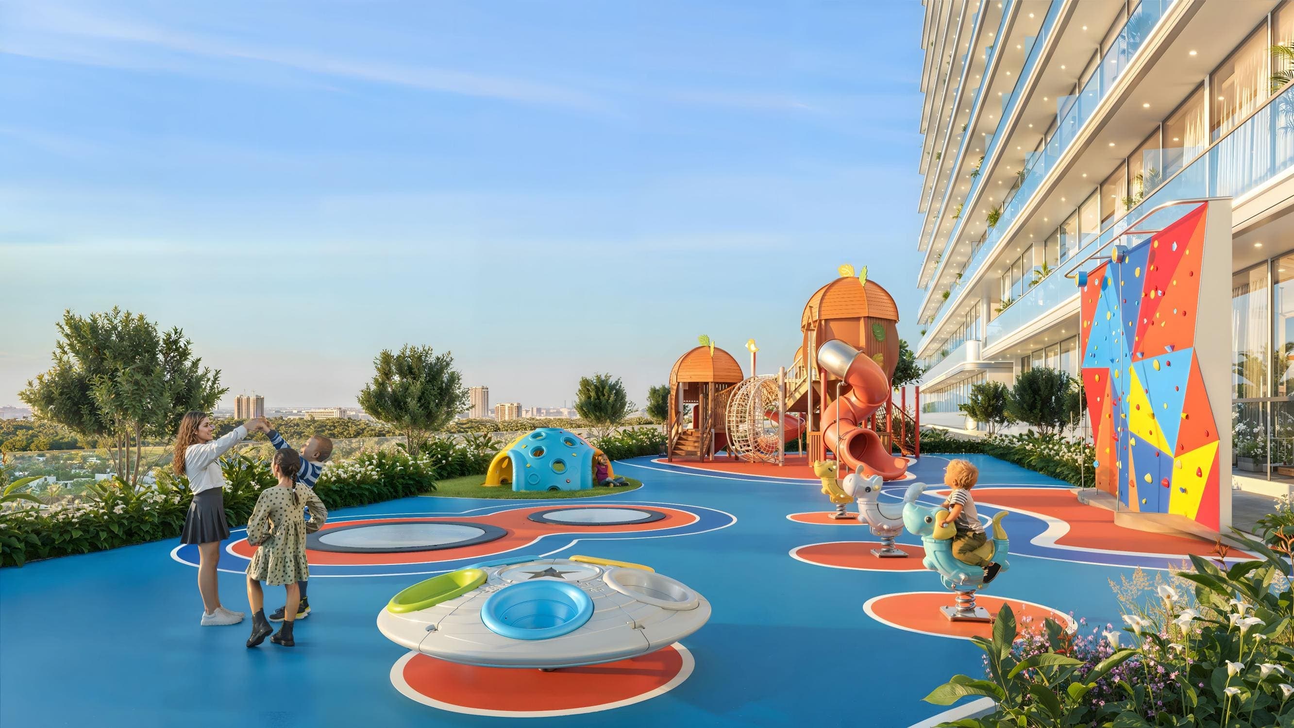 Sparklz amenity Outdoor Kids Play Area - Jebel Ali Village, Dubai - by Danube