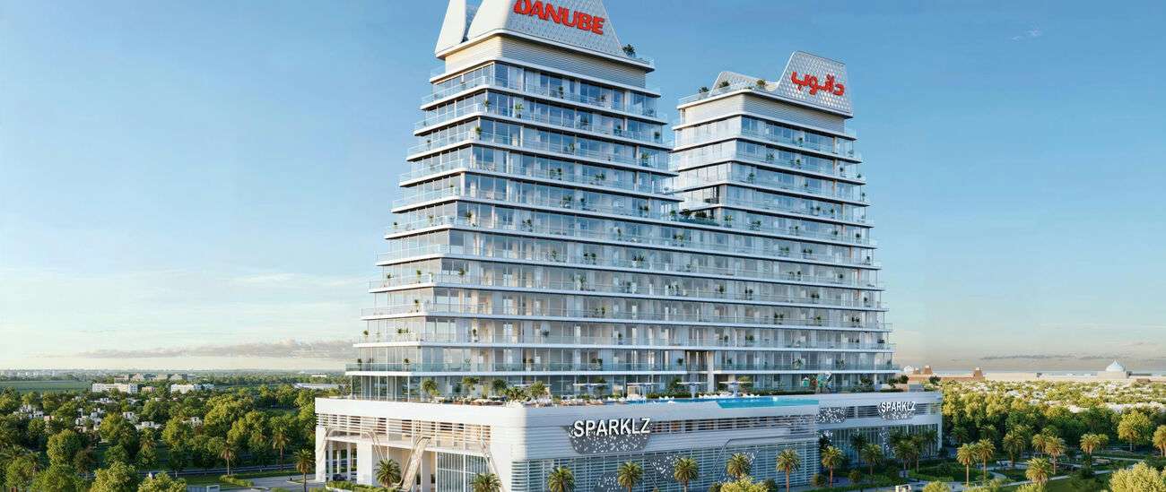 Sparklz exterior view - Jebel Ali Village, Dubai - by Danube