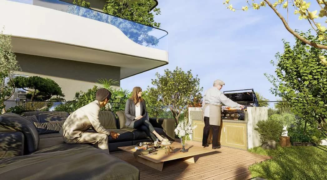 Sports View 2 amenity BBQ Area - Warsan 4, Dubai - by HZ DEVELOPMENT
