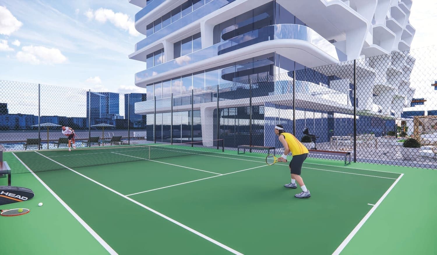 Sportz amenity Tennis Court - Dubai Sports City, Dubai - by Danube