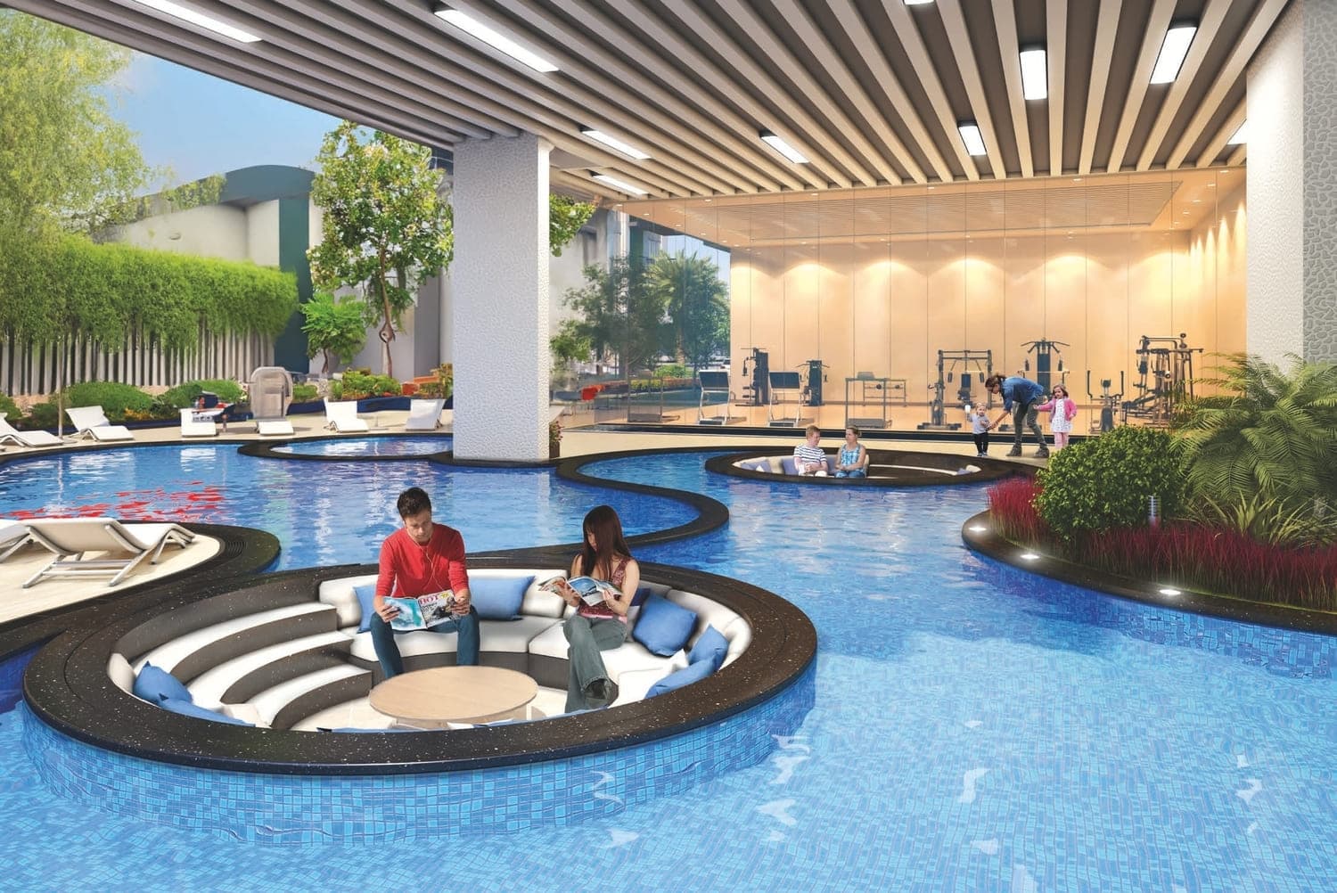 Sportz amenity Water Lounge in Dubai Sports City, Dubai, by Danube