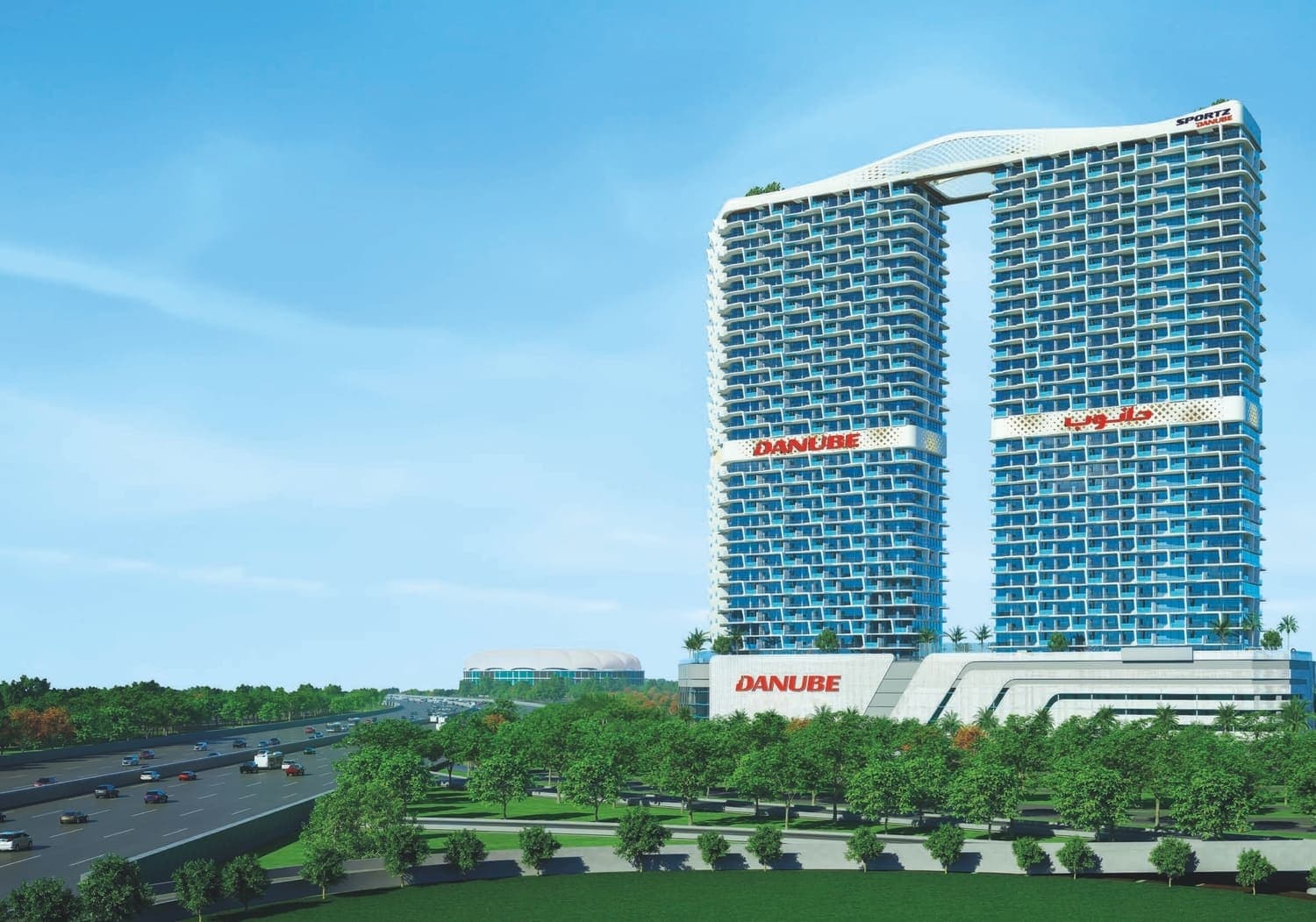 Sportz exterior view - Dubai Sports City, Dubai - by Danube