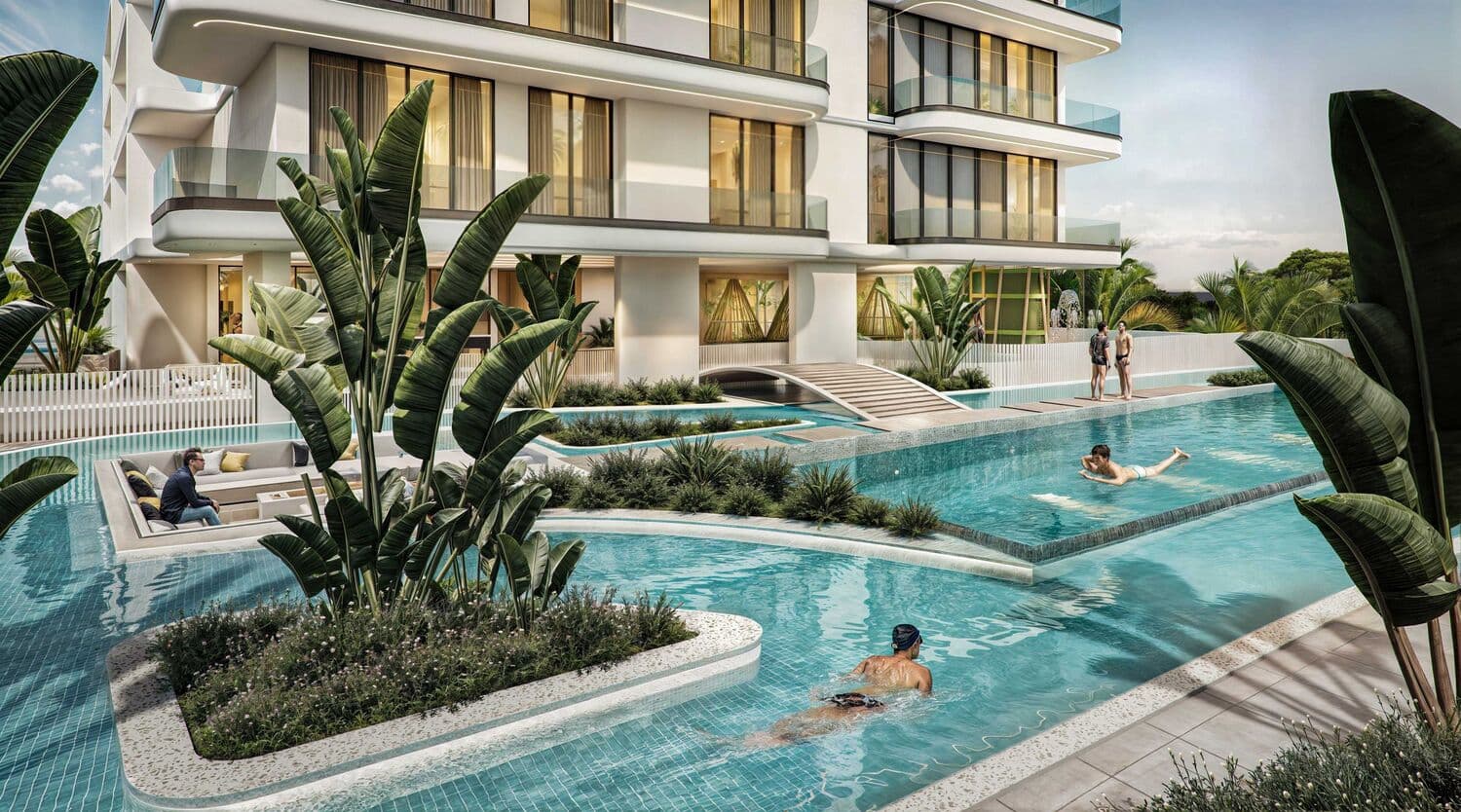 SquareX One amenity Lazy River - JVC (Jumeirah Village Circle), Dubai - by Tasmeer Indigo Properties