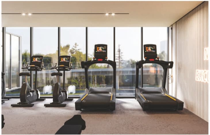 SquareX Residence amenity Indoor Gym - JVC (Jumeirah Village Circle), Dubai - by Tasmeer Indigo Properties