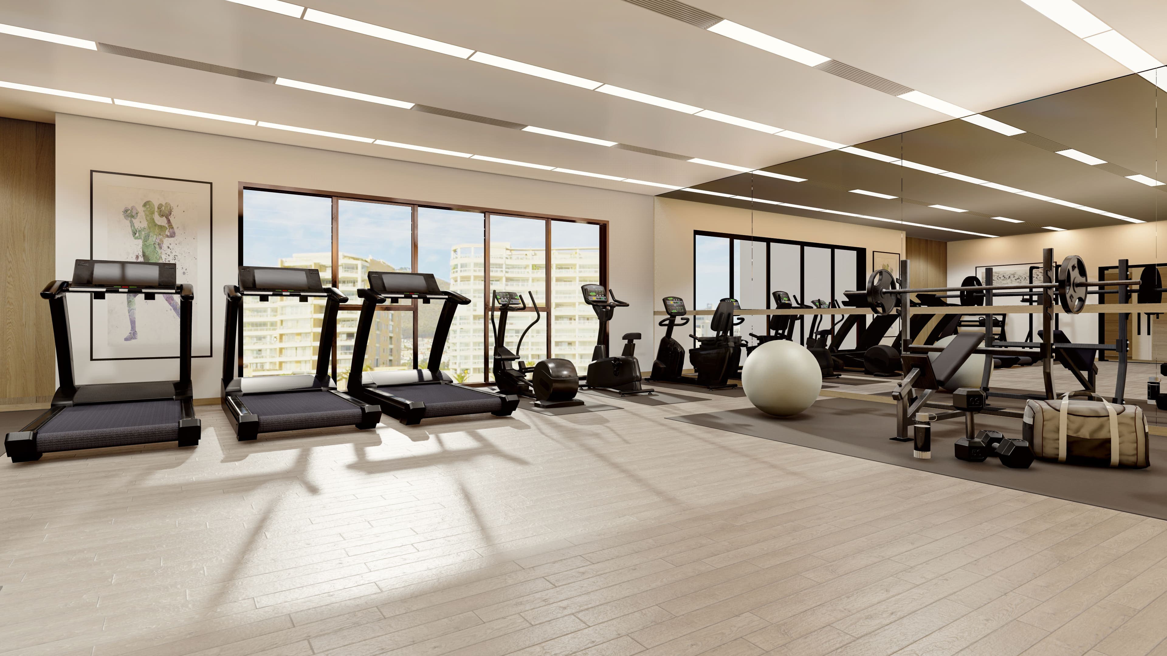 Starlight Park amenity Gym - MBR District 11 (Meydan South), Dubai - by Amwaj Development