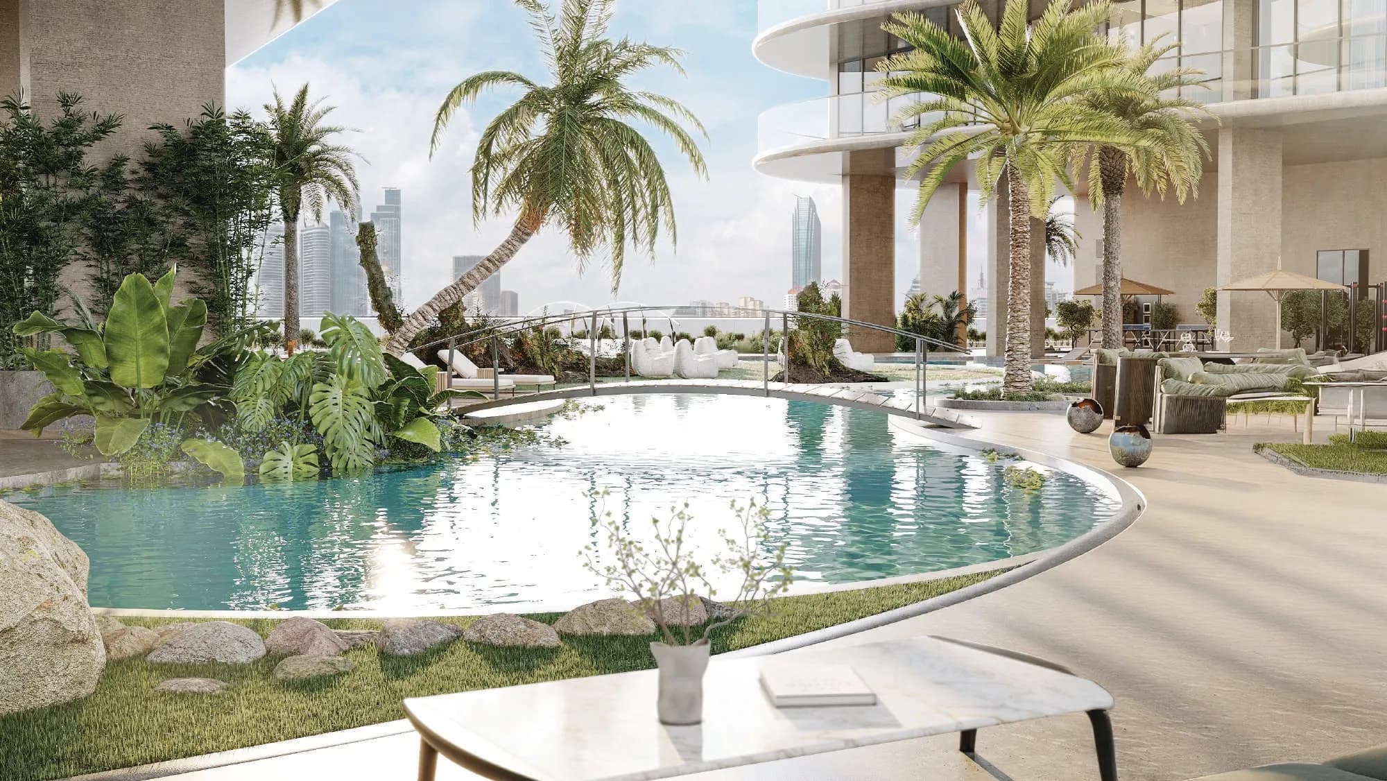 Stax amenity Lagoon Pool & Sandy Beach Island - JVC (Jumeirah Village Circle), Dubai - by Pasha1 Developers