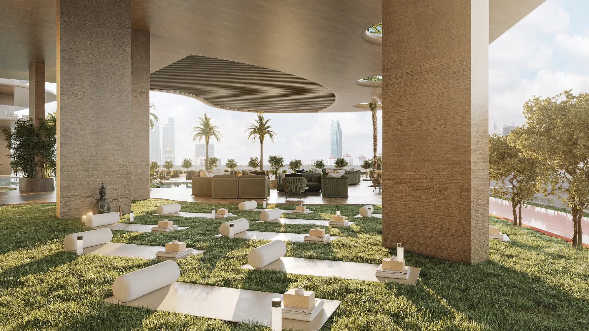 Stax amenity Outdoor Yoga Area - JVC (Jumeirah Village Circle), Dubai - by Pasha1 Developers