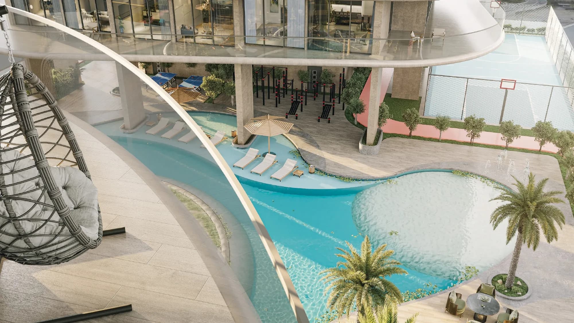 Stax amenity Sunken Seating - JVC (Jumeirah Village Circle), Dubai - by Pasha1 Developers