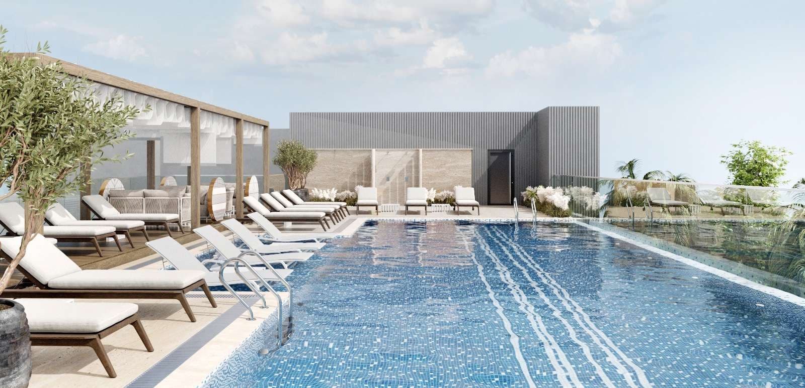 Stonehenge 1 amenity Pool Deck & Leisure Lounge - JVC (Jumeirah Village Circle), Dubai - by Segrex Development
