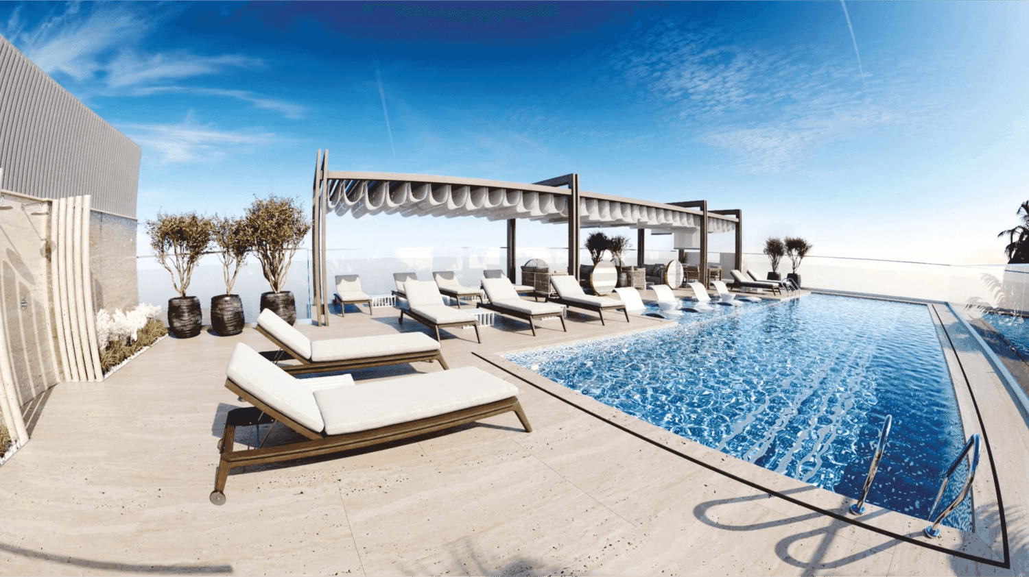 Stonehenge II amenity Pool Deck - JVC (Jumeirah Village Circle), Dubai - by Segrex Development