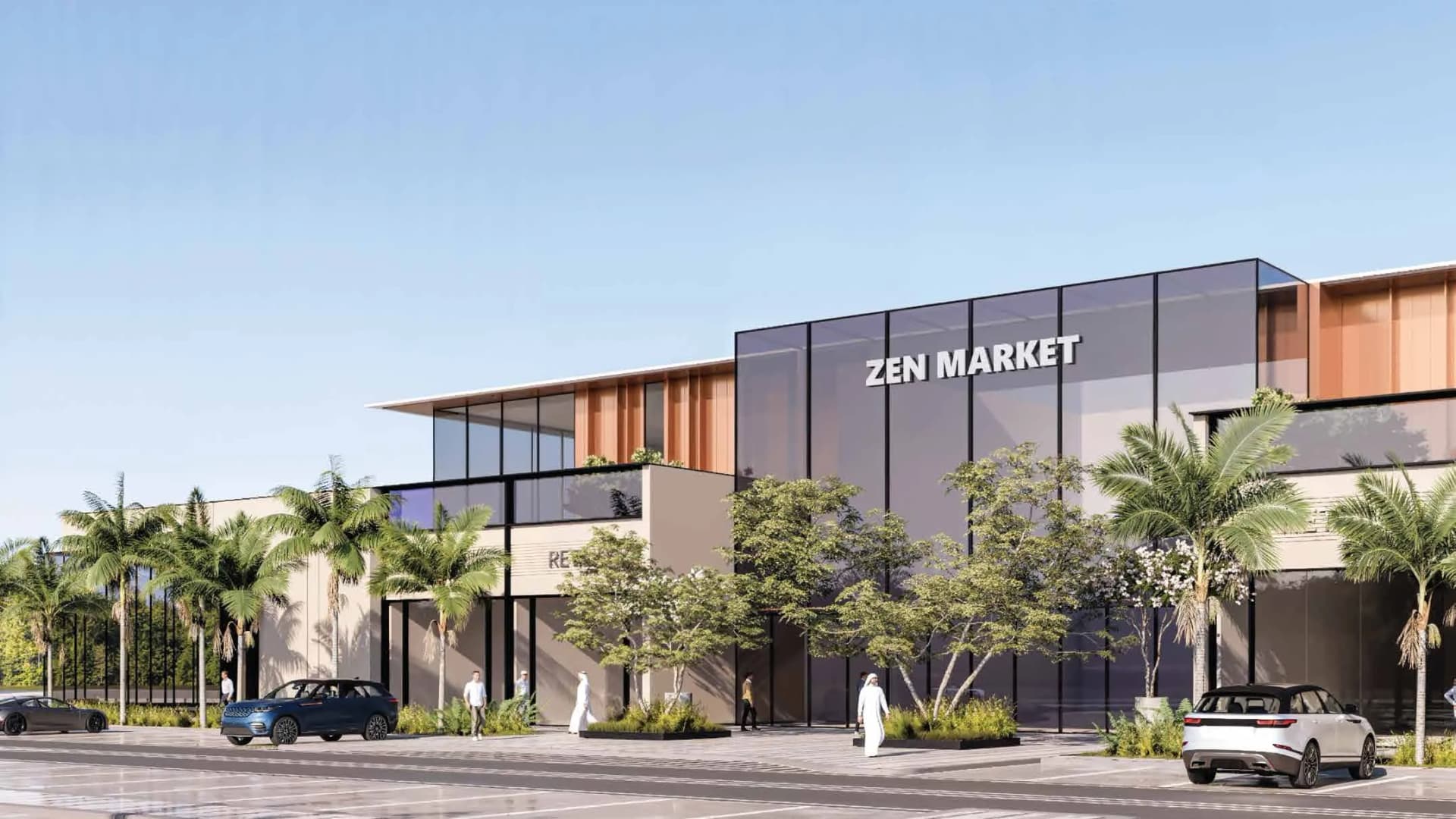 Sukoon by Sanzen amenity Shopping Center in Al Aweer, Sharjah, by Sanzen Developments