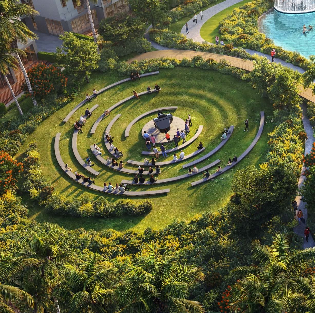 Sun City amenity Amphitheatre - Damac Suncity, Dubai - by DAMAC