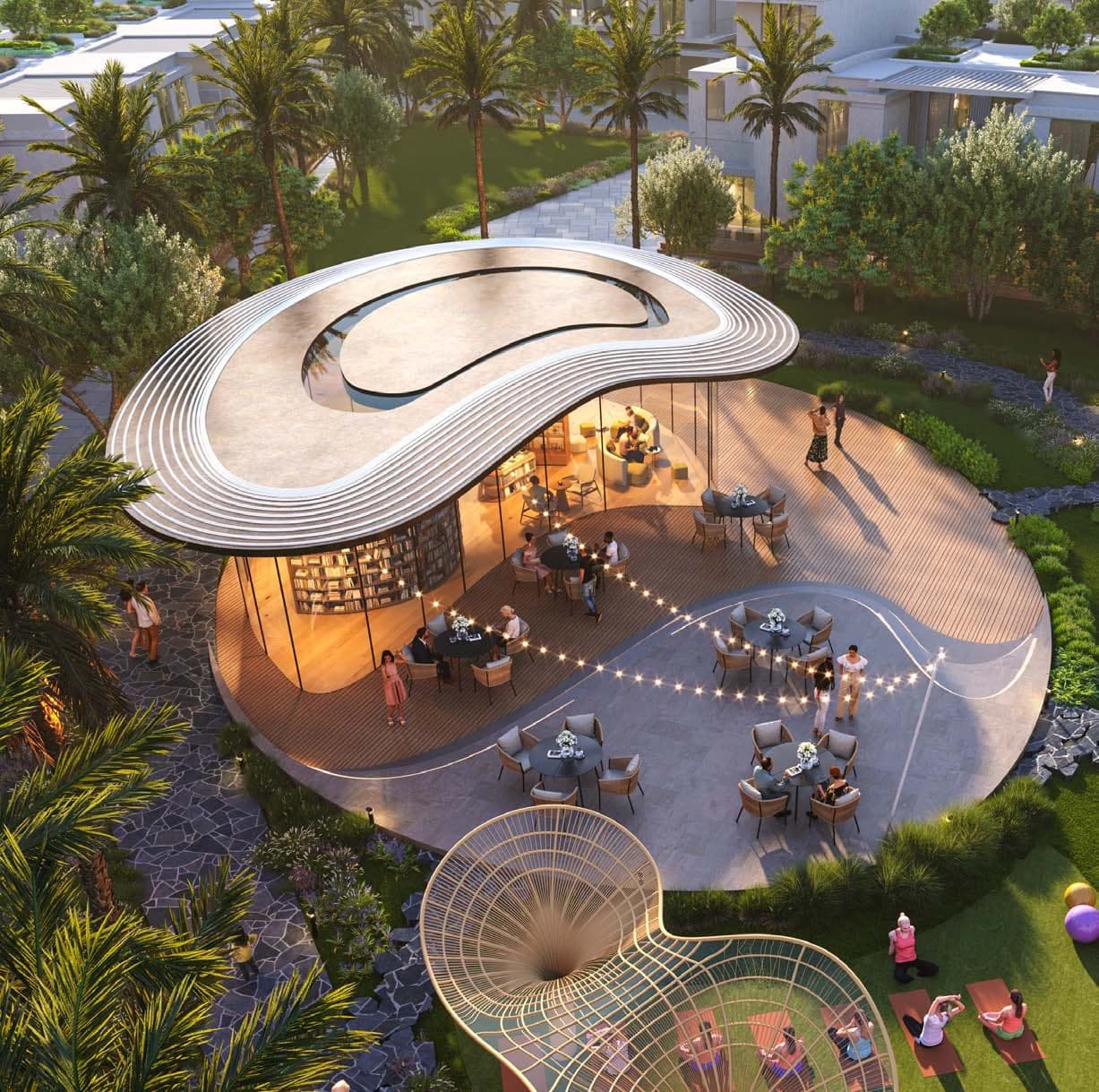 Sun City amenity Library Co-Working Space in Damac Suncity, Dubai, by DAMAC