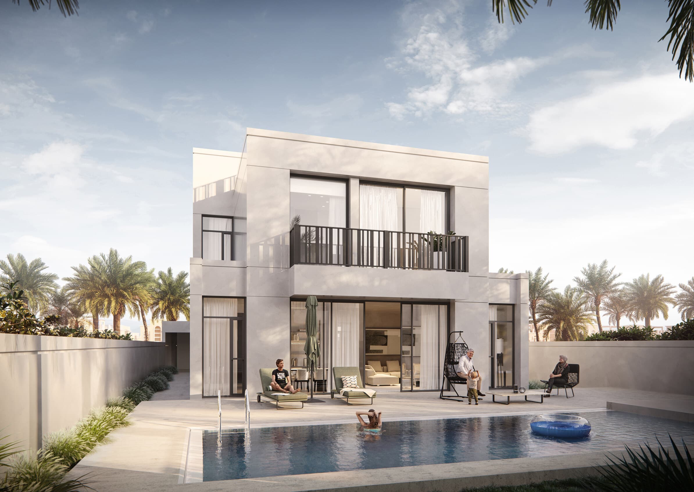 Sunrise Living Villas exterior view - Jumeirah Park, Dubai - by H&H Development