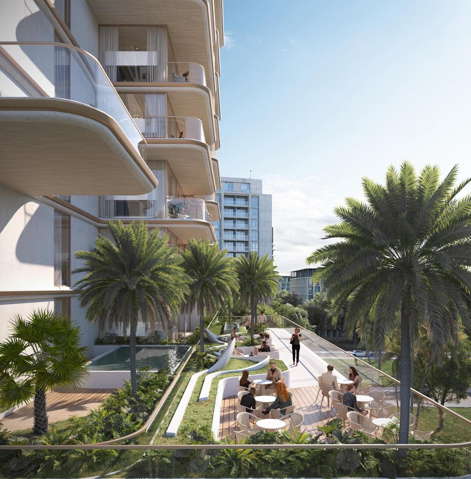 Sunset Bay 3 amenity Bbq & Dining Areas - Dubai Islands, Dubai - by Imtiaz Development