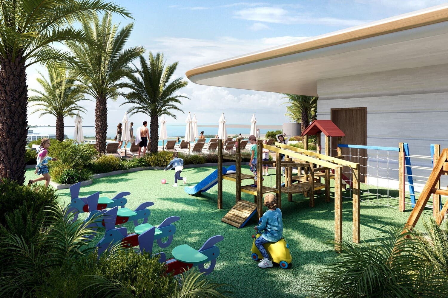 Sunset Bay 5 amenity Kids Play Area in Dubai Islands, Dubai, by Imtiaz Development