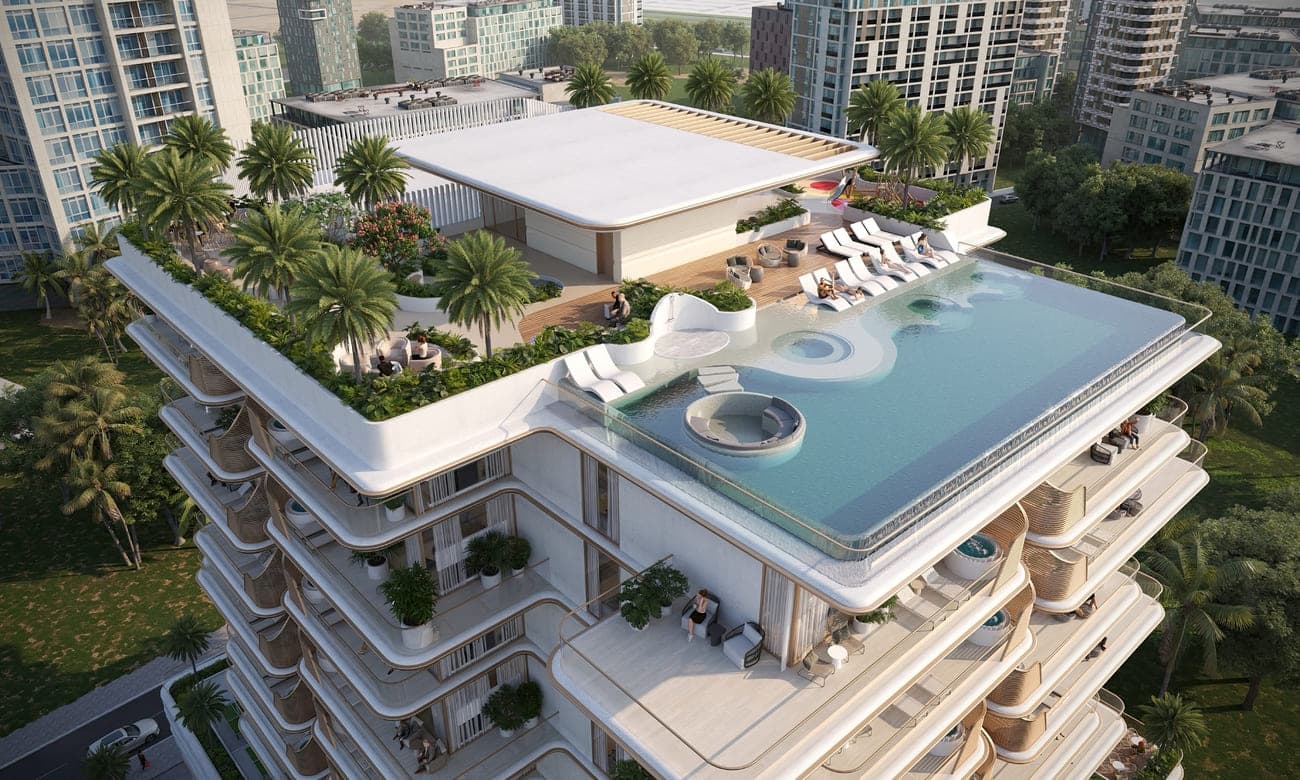 Sunset Bay One amenity Swimming Pool - Dubai Islands, Dubai - by Imtiaz Development