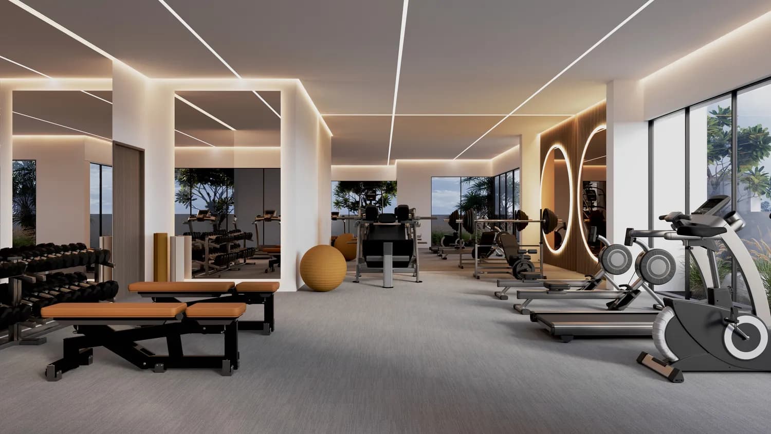 Sunvale amenity Gym - Jabal Ali, Dubai - by PRYSM Development