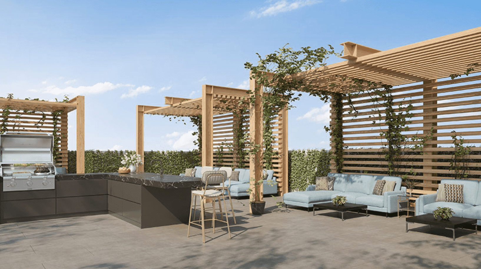 Supreme Residence amenity Bbq Area - Arjan, Dubai - by Uniestate Properties