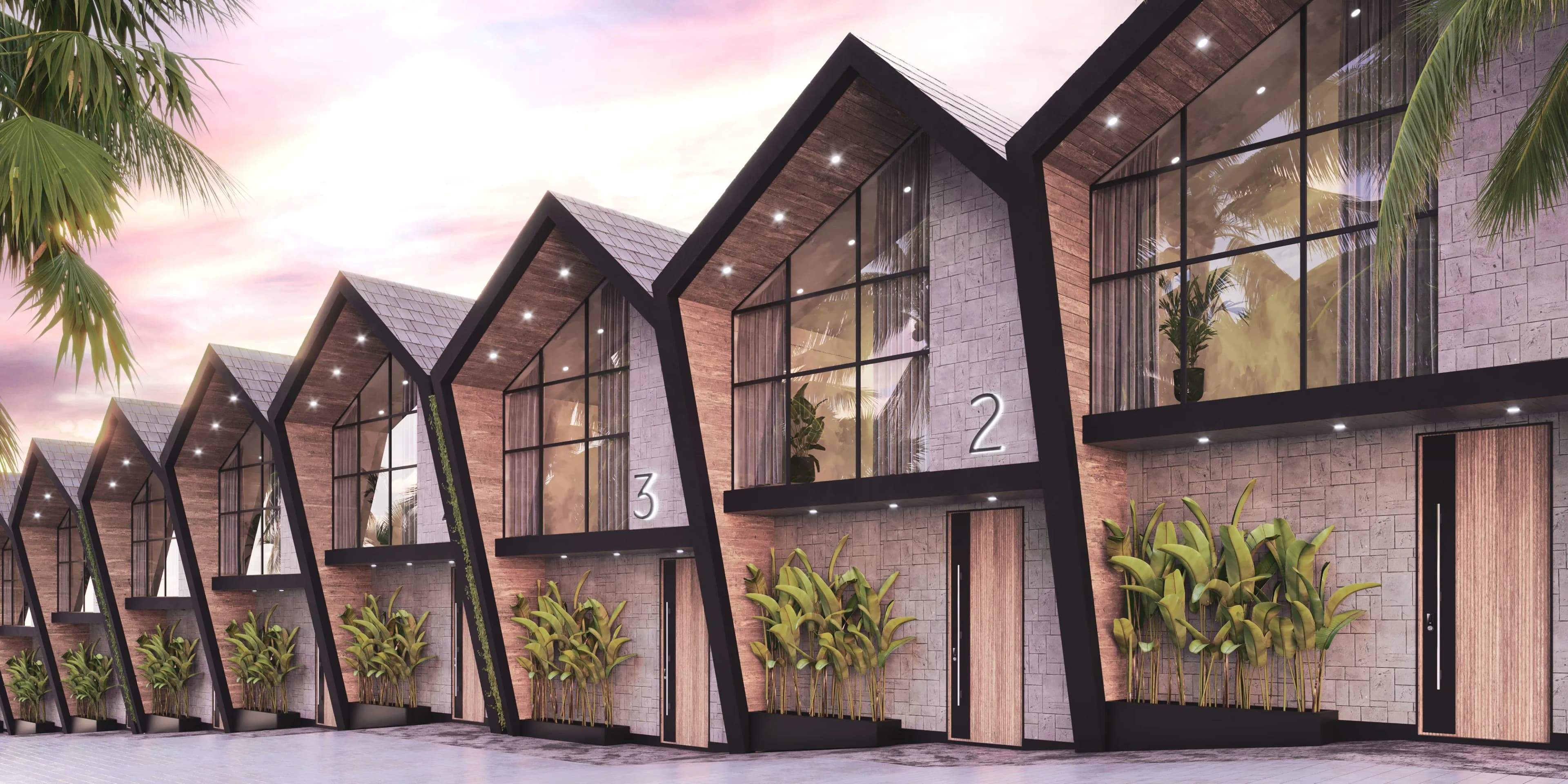 Swoi Berawa Villas exterior view - Badung, Dubai - by SWOI Development Group
