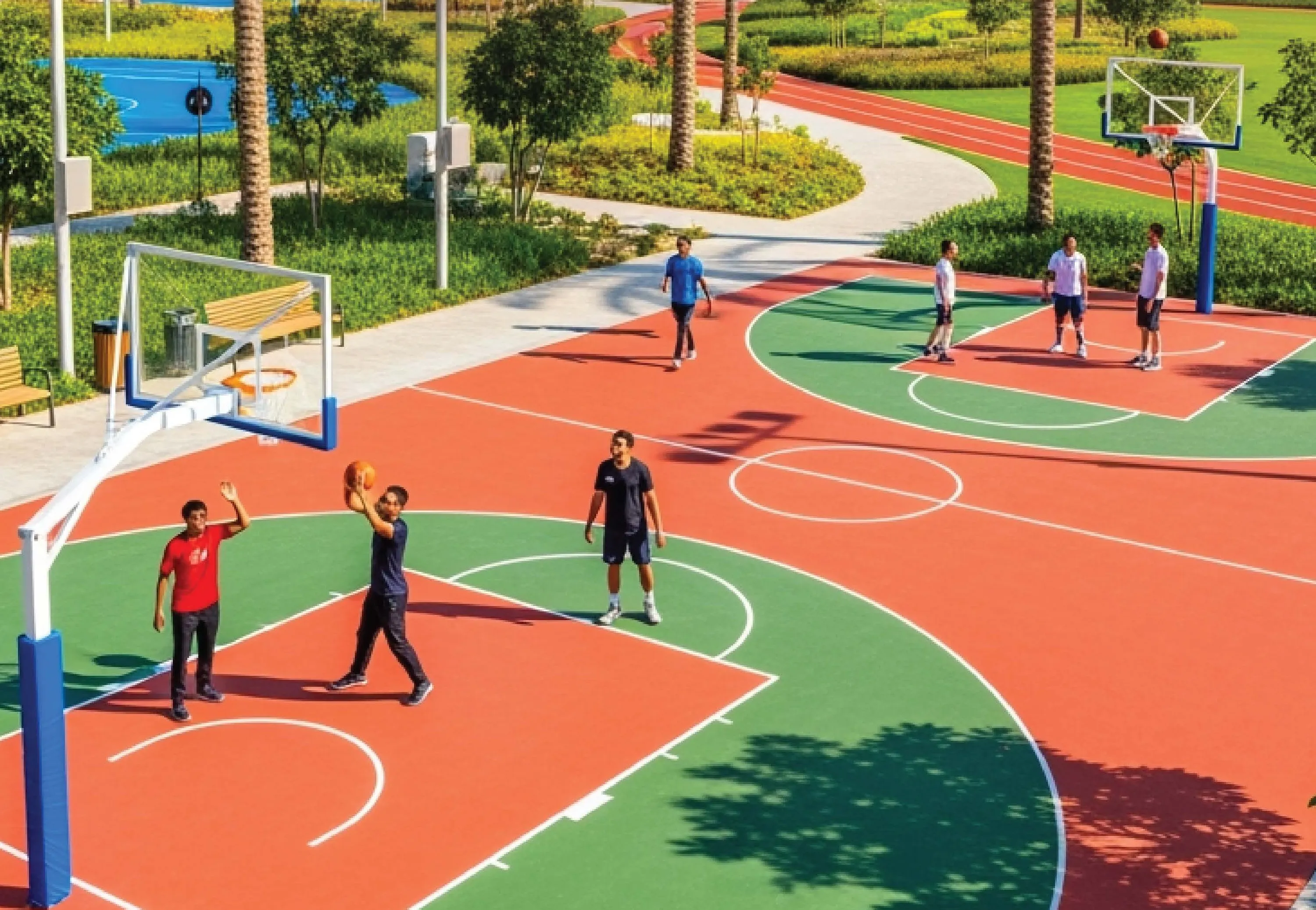 Symbolic Altus amenity Basketball Court - Wadi Al Safa 2, Dubai - by Symbolic Real Estate Development L.L.C