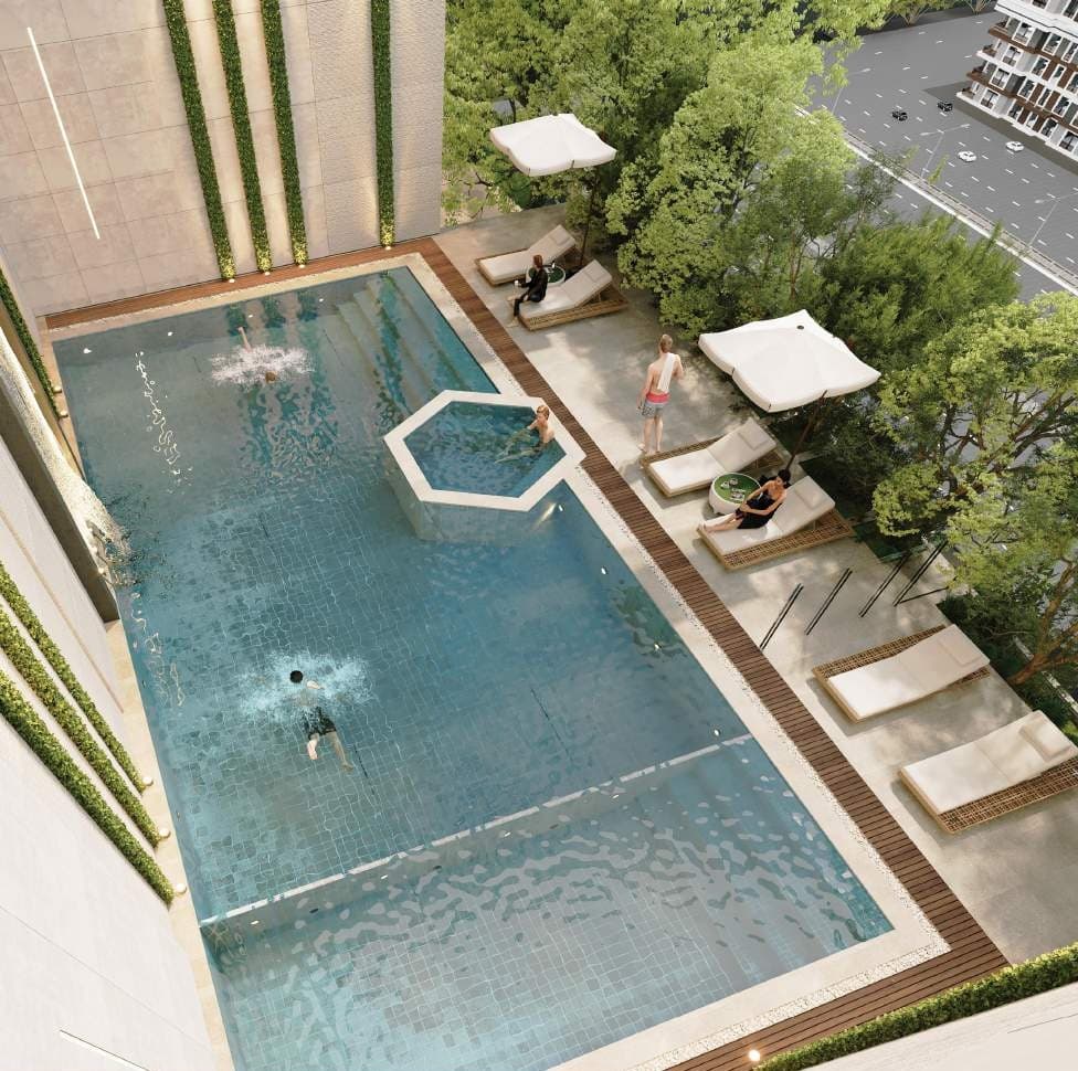 Symbolic Zen Residences amenity Swimming Pool & Jacuzzi - Jebel Ali Village, Dubai - by Symbolic Real Estate Development L.L.C