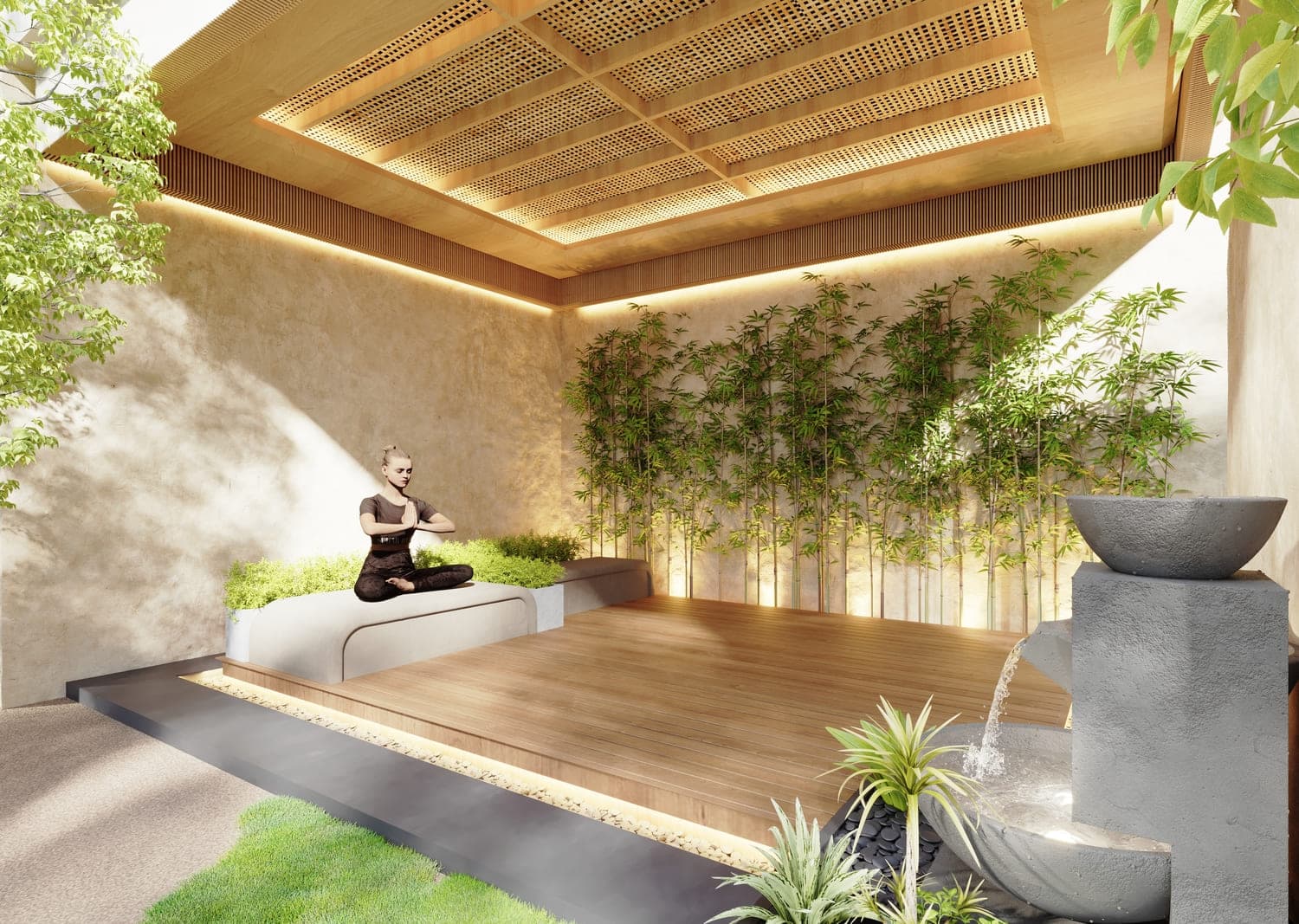 Symbolic Zen Residences amenity Yoga & Meditation Area - Jebel Ali Village, Dubai - by Symbolic Real Estate Development L.L.C