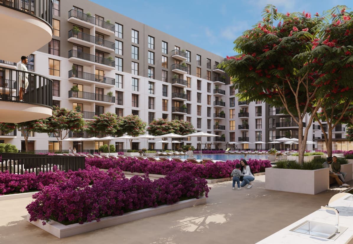 Symphony on the Рark exterior view - Town Square, Dubai - by Nshama Group
