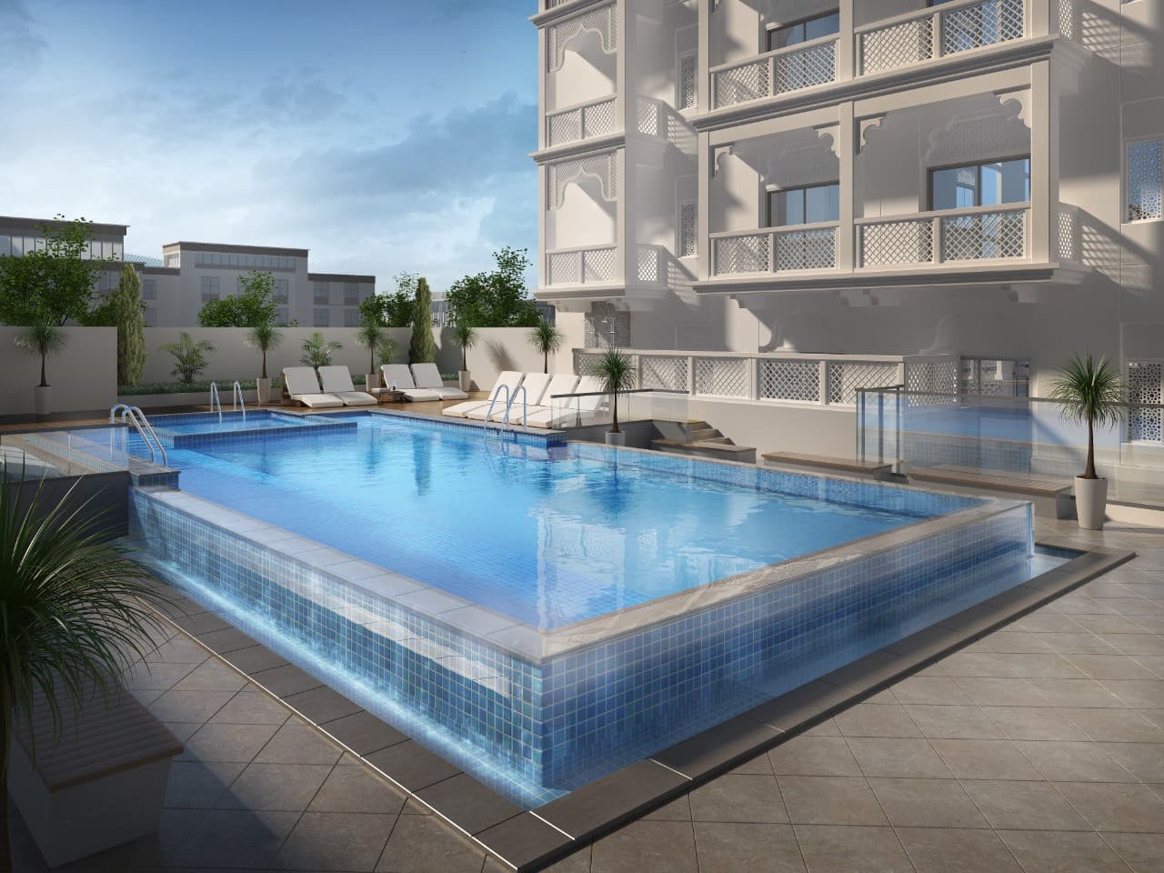 Tabeer 1 amenity Swimming Pool - Dubai International City, Dubai - by Tabeer Real Estate Development LLC