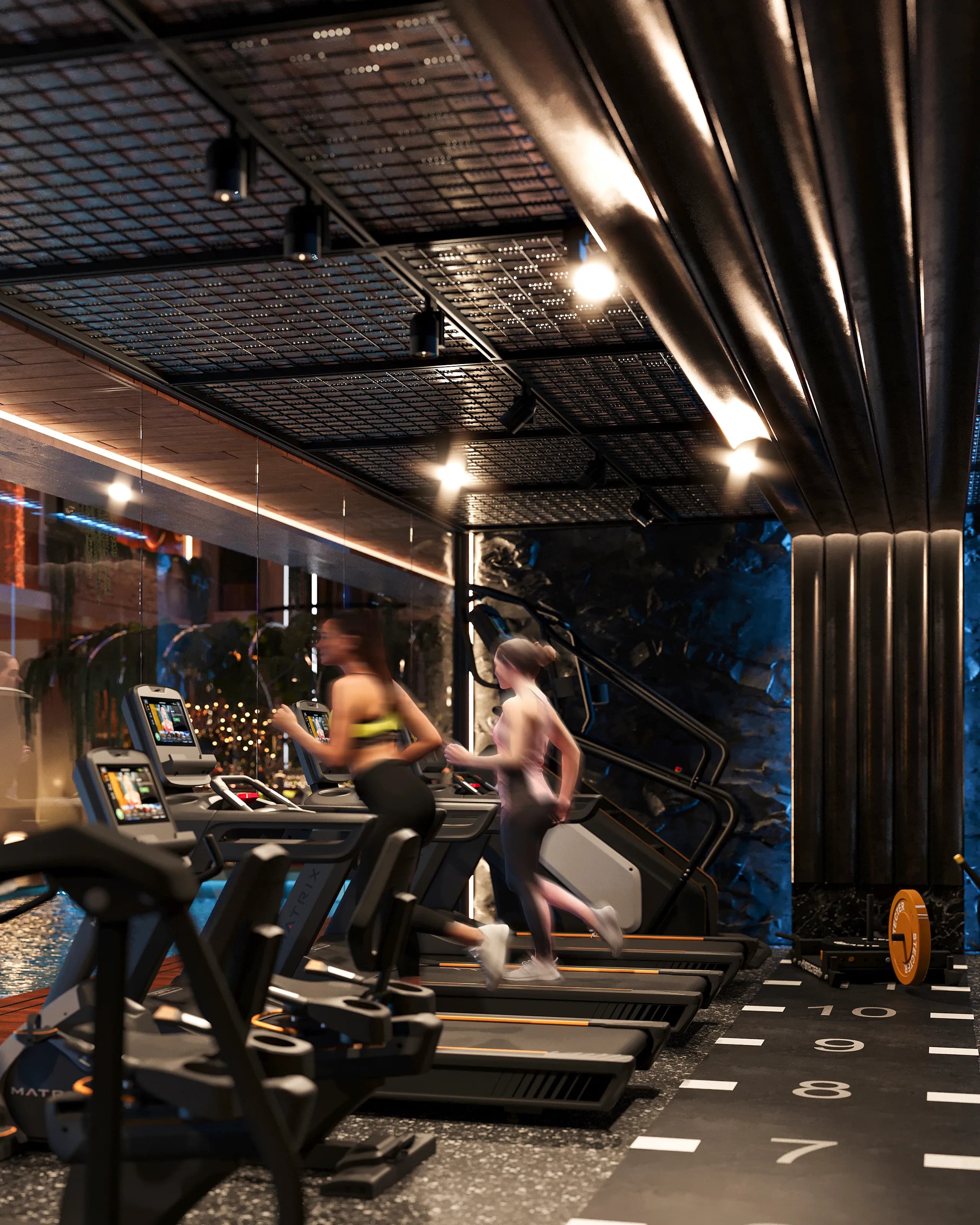 TAO Club House amenity Fully Equipped Gym - Badung, Dubai - by Avalon x RTF by Usyk