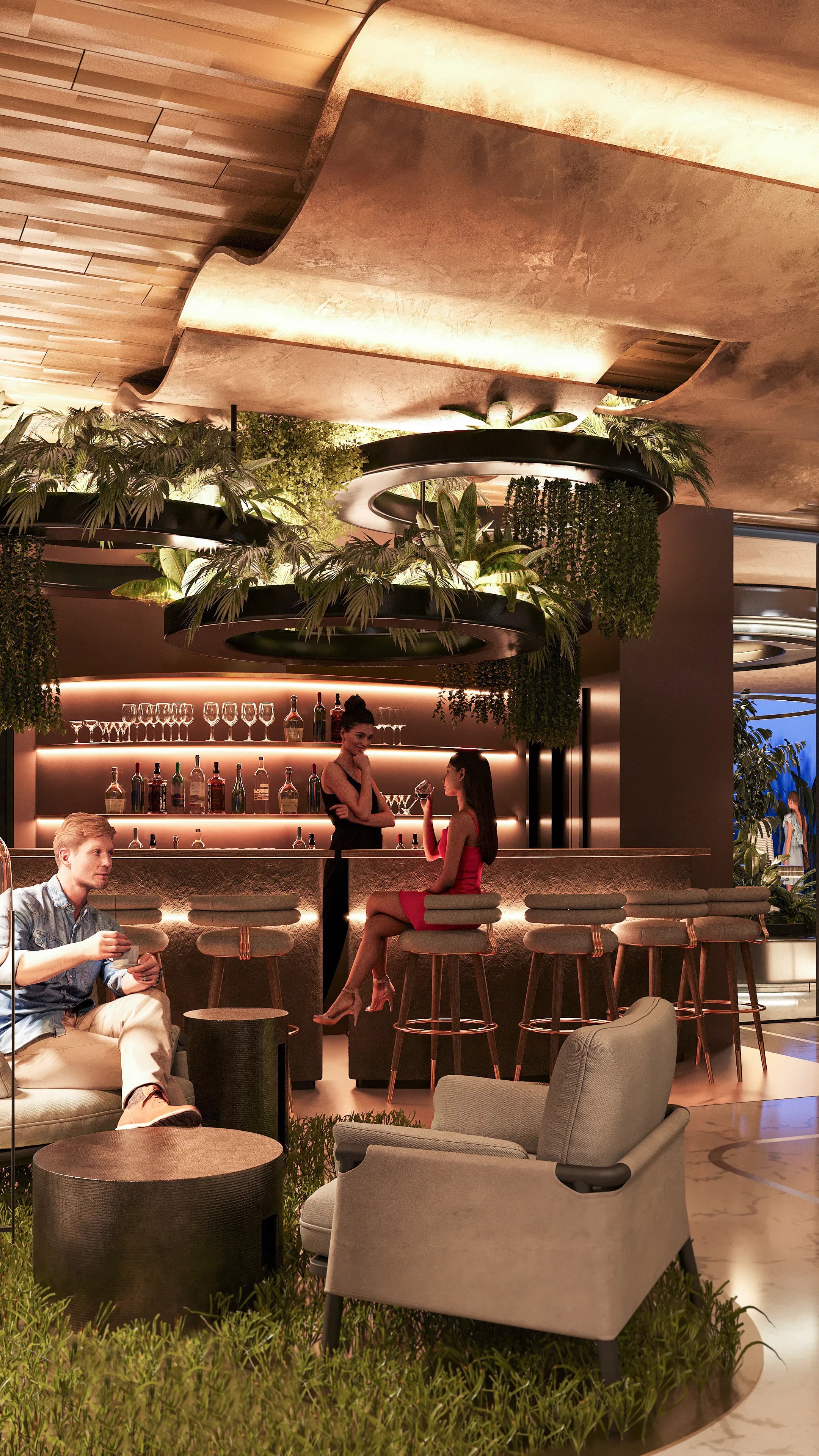 TAO Club House amenity Pool Bar - Badung, Dubai - by Avalon x RTF by Usyk