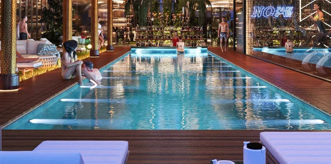 TAO Club House amenity Swimming Pool - Badung, Dubai - by Avalon x RTF by Usyk