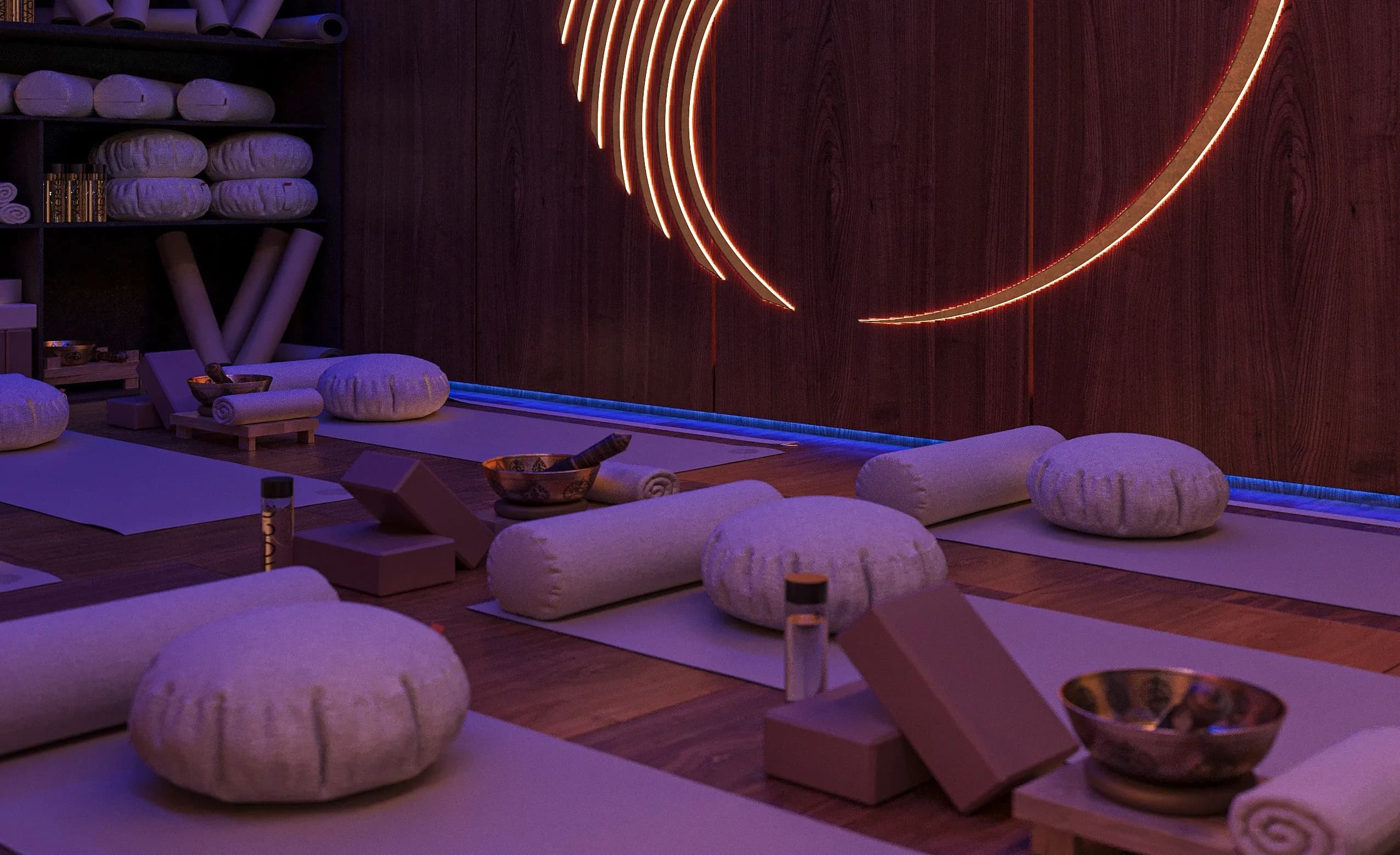 TAO Club House amenity Yoga Area - Badung, Dubai - by Avalon x RTF by Usyk