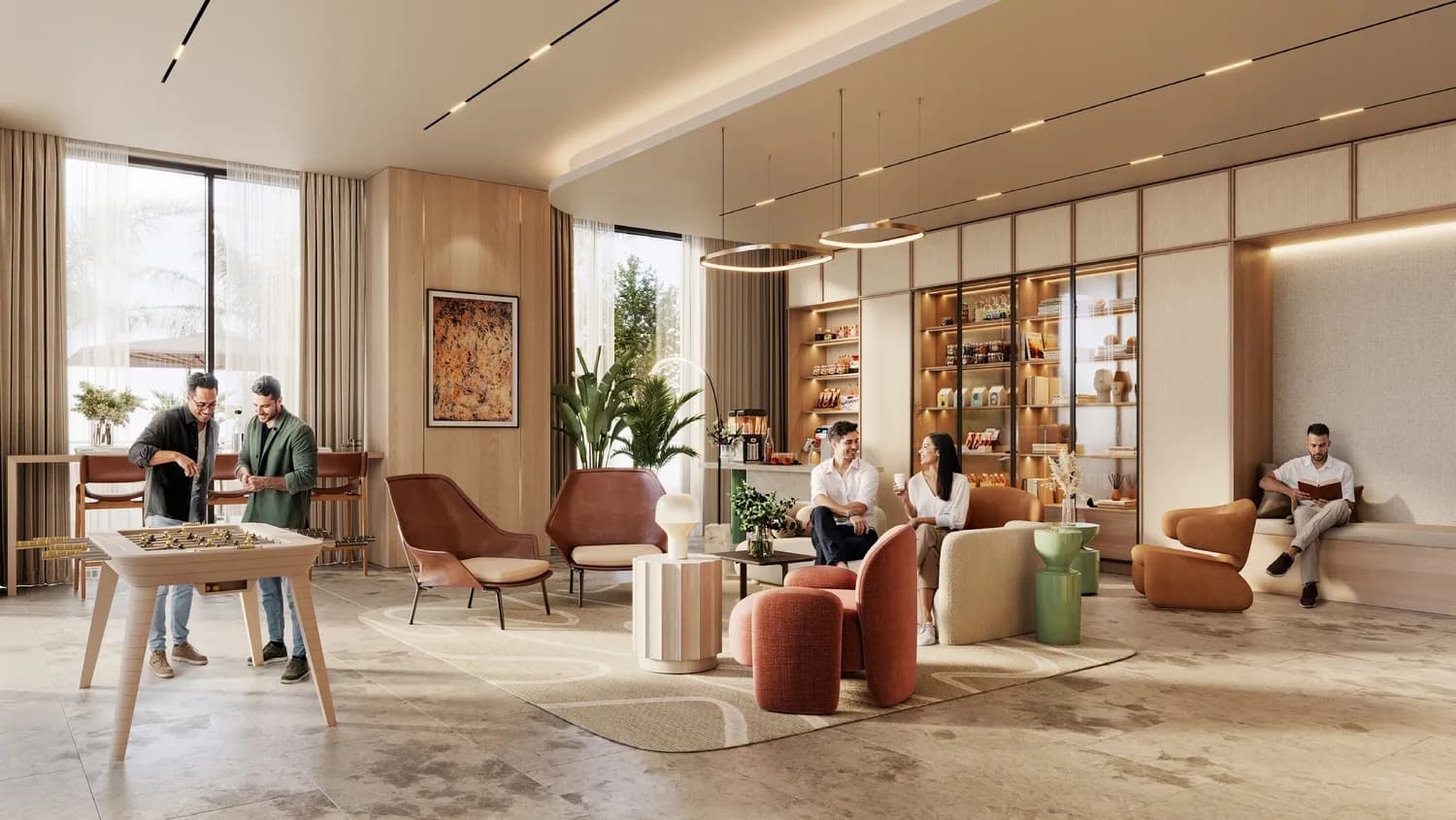 Tara Park amenity Exclusive Residents’ Lounge - Abu Dhabi, Dubai - by Modon Properties