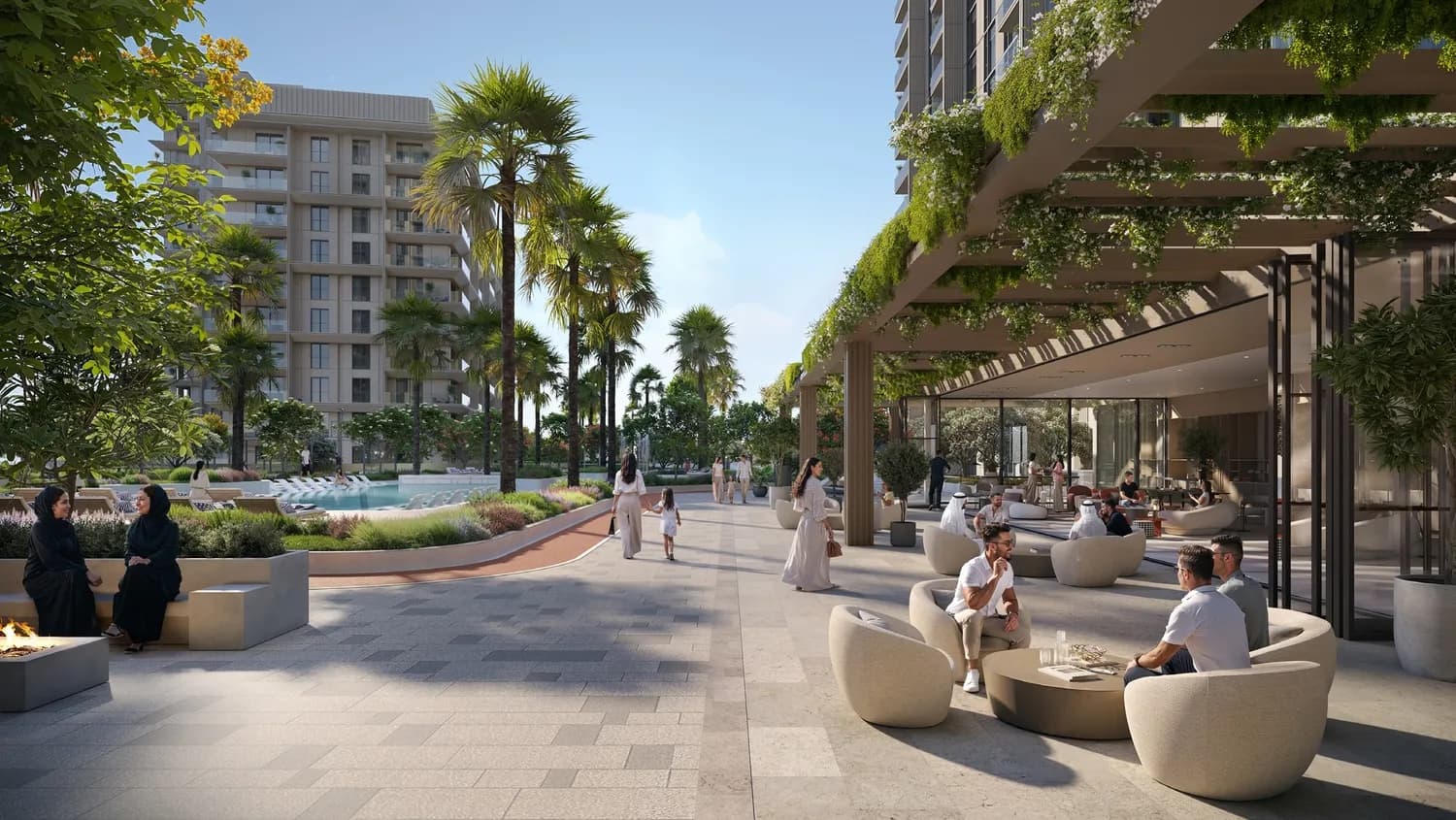 Tara Park amenity Spacious Community Plaza - Abu Dhabi, Dubai - by Modon Properties