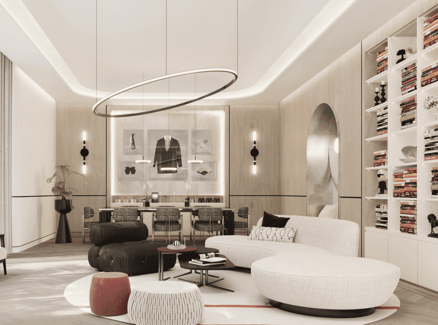 Taraf Karl Lagerfeld Villas amenity Library - Wadi Al Safa 3, Dubai - by Taraf Holding