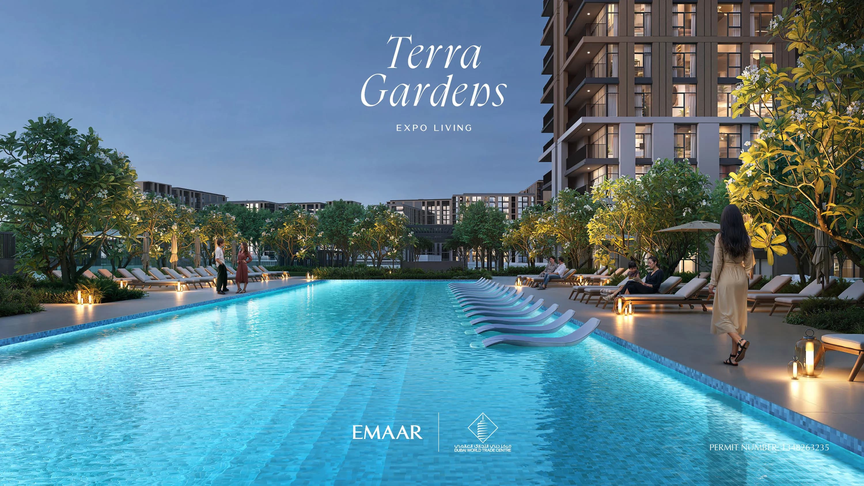 Terra Gardens amenity Main Pool - Dubai Expo City, Dubai - by Emaar