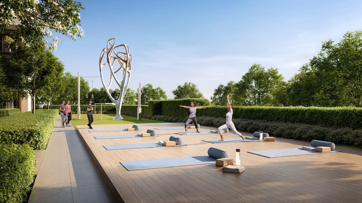 Terra Heights amenity Yoga Deck To Unwind And Recharge - Dubai Expo City, Dubai - by Emaar