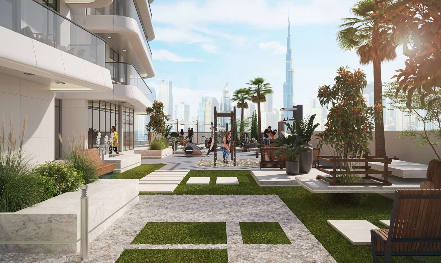 Terraces Marasi Drive amenity Extensive Recreation Area - Business Bay, Dubai - by Keymaven