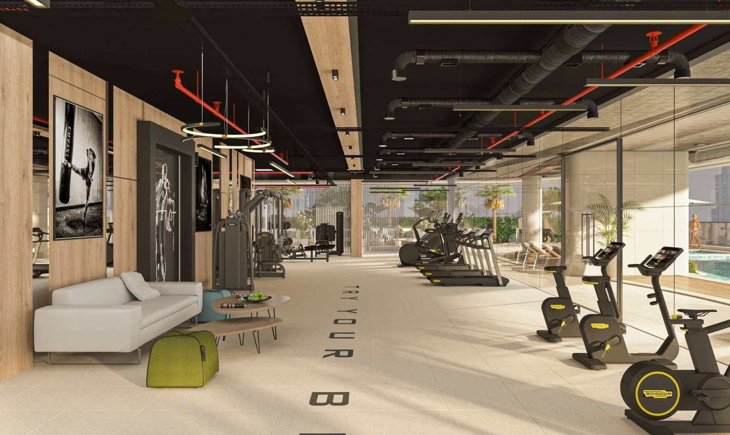 Terraces Marasi Drive amenity All-In-One Modern Gym - Business Bay, Dubai - by Keymaven