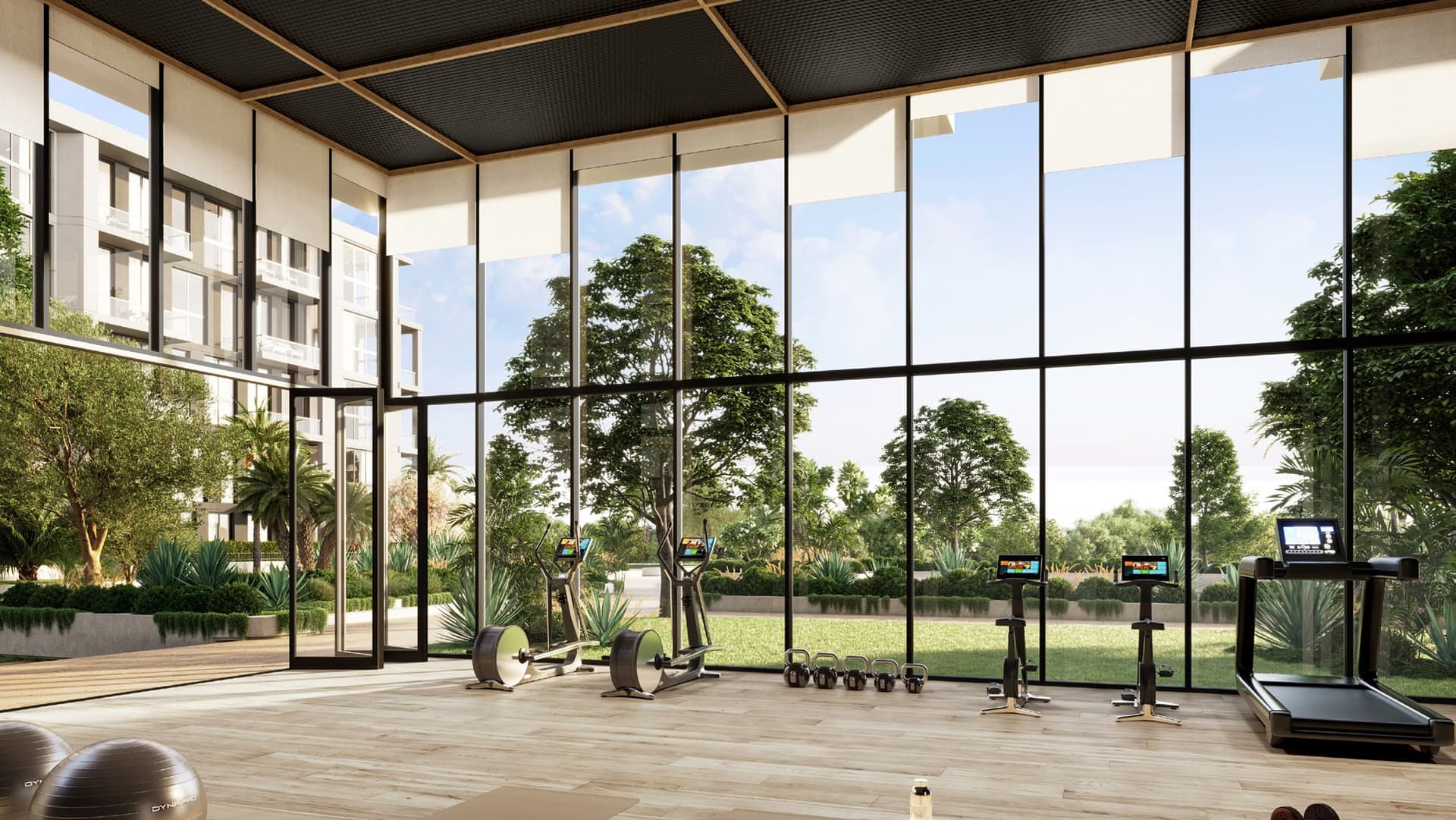 Terrazzo Residences amenity Indoor & Outdoor Gym in JVC (Jumeirah Village Circle), Dubai, by Taraf Holding