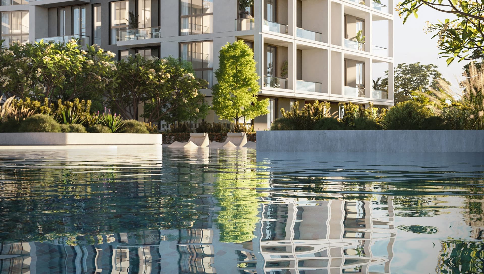 Terrazzo Residences amenity Unwind In An Infinity Pool Overlooking The Lush Community Park in JVC (Jumeirah Village Circle), Dubai, by Taraf Holding