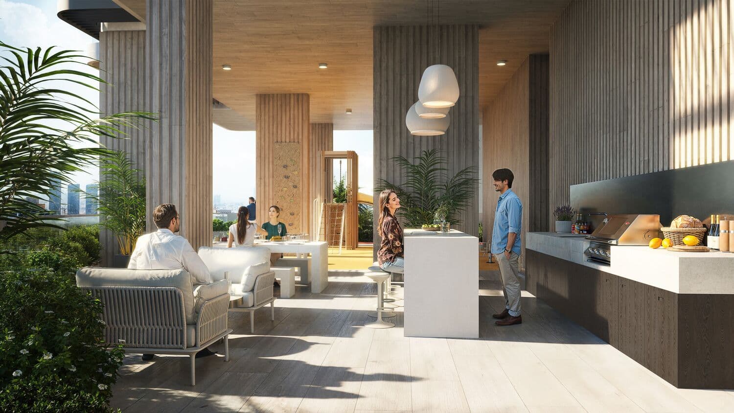 TETR1S Tower amenity Bbq Area - JVC (Jumeirah Village Circle), Dubai - by Object 1