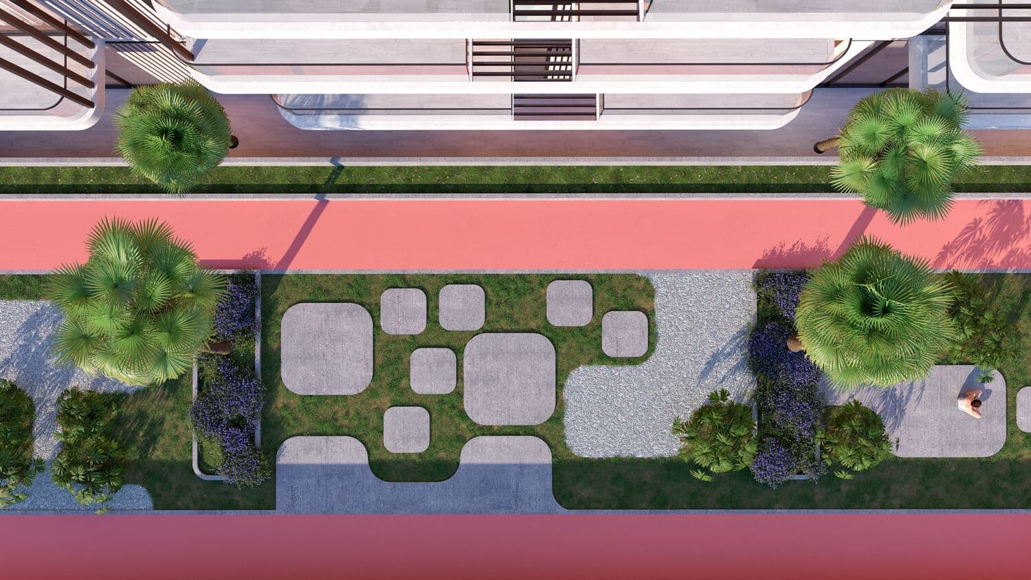 TETR1S Tower amenity Jogging Track - JVC (Jumeirah Village Circle), Dubai - by Object 1