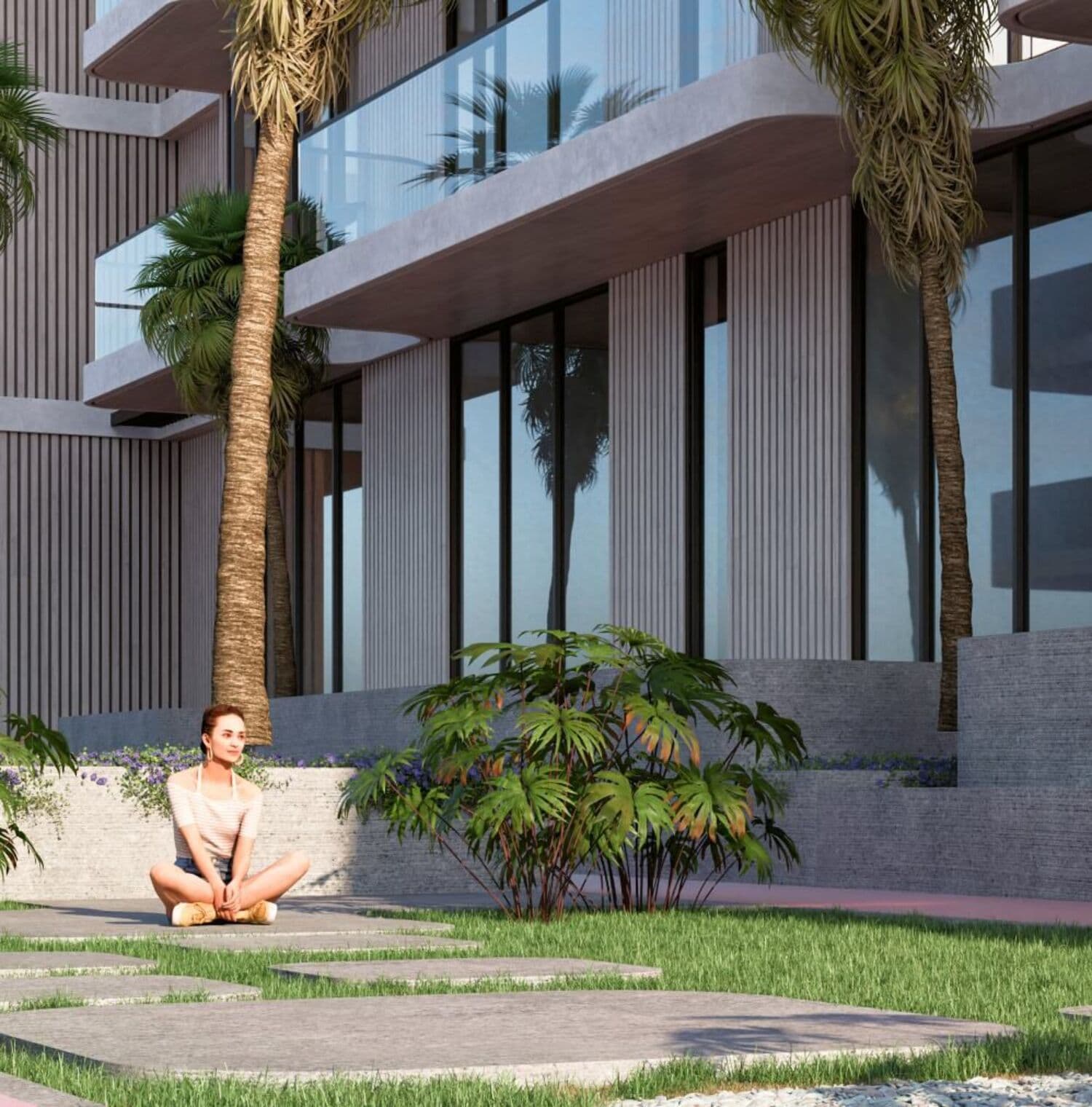 TETR1S Tower amenity Yoga & Meditation Area in JVC (Jumeirah Village Circle), Dubai, by Object 1