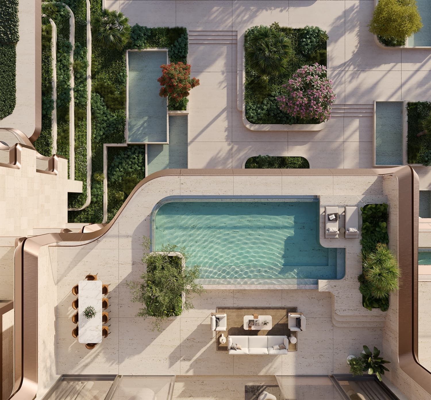The Alba Residences by Omniyat amenity Swimming Pool - Palm Jumeirah, Dubai - by Omniyat
