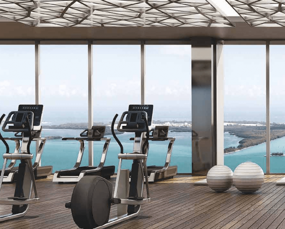 The Atria amenity Gymnasium in Business Bay, Dubai, by Deyaar