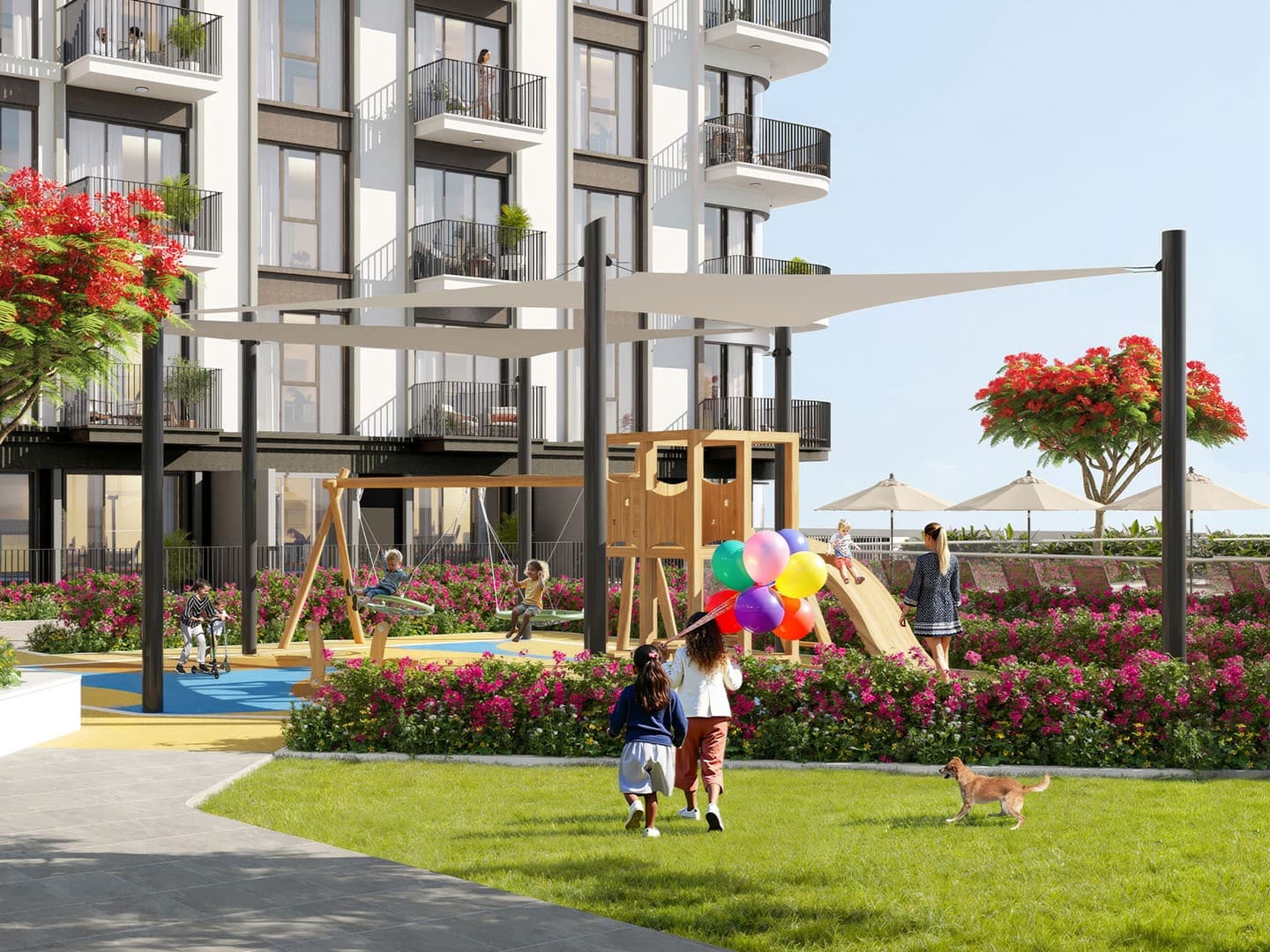 The Baltimore amenity Outdoor Kid’S Play Area - Town Square, Dubai - by Nshama Group