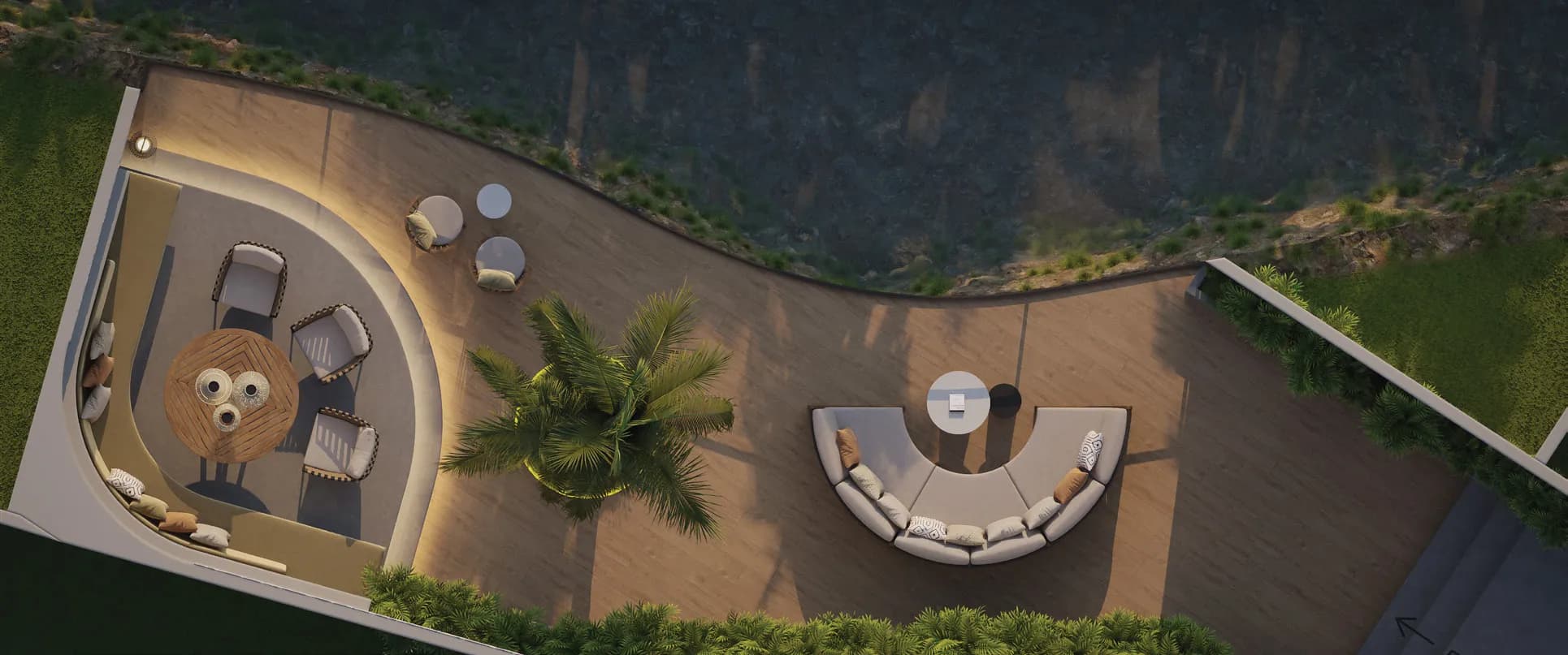 The Bank by OXO amenity Riverside Deck - Bali, Dubai - by Nestate Spaces Indonesia